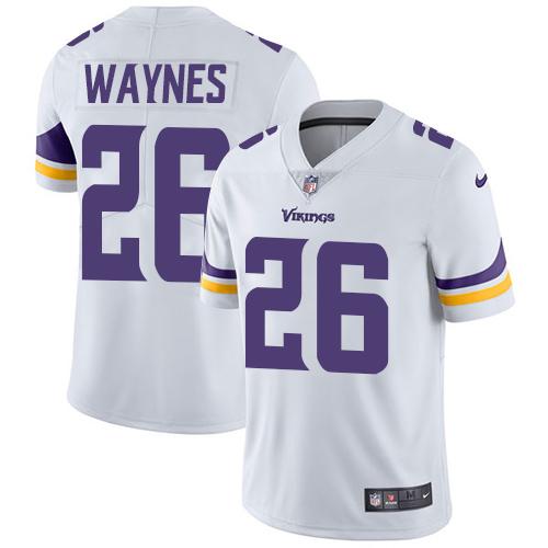 Men 2019 Minnesota Vikings #26 Waynes white Nike Vapor Untouchable Limited NFL Jersey->minnesota vikings->NFL Jersey